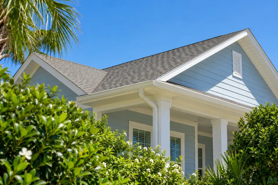 Generated illustration of a residential roofline in Pensacola.
